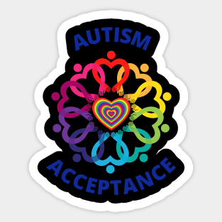 Autism Acceptance Circle Sticker